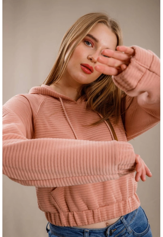 Kanguru Cepli Sweatshirt - PUDRA