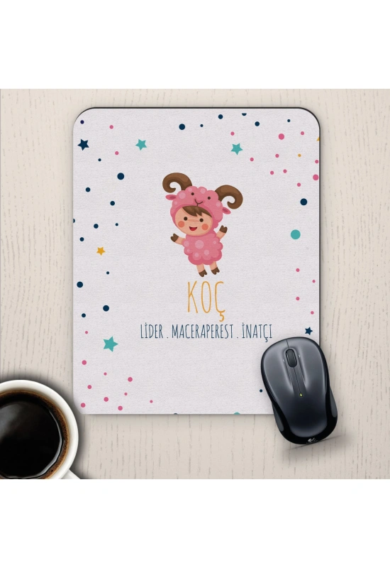 Koç Burçlarına Özel Sevimli Mouse Pad