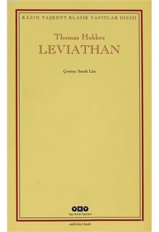 Leviathan; Bir Din ve Dünya Devletinin İçeriği, Biçimi ve Kudreti