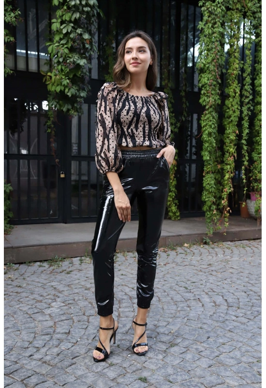 Madonna Yaka Crop Bluz - BEJ