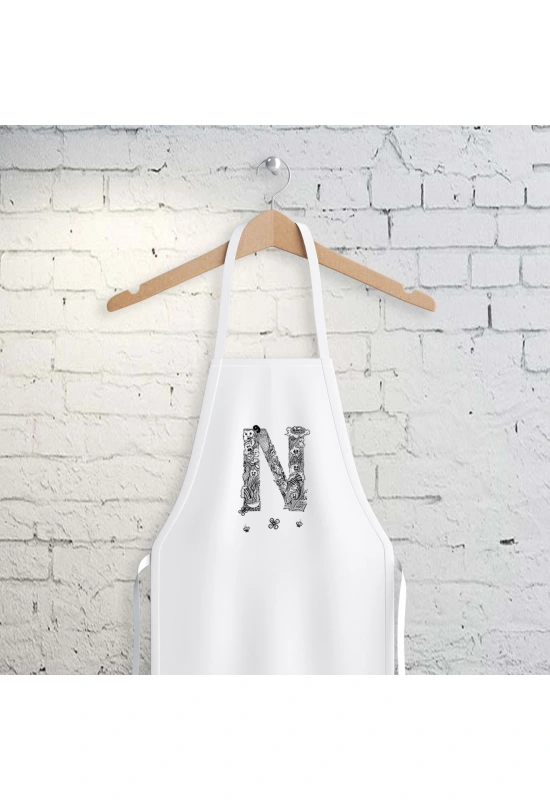 N Harfi Tasarımlı Mutfak Önlüğü