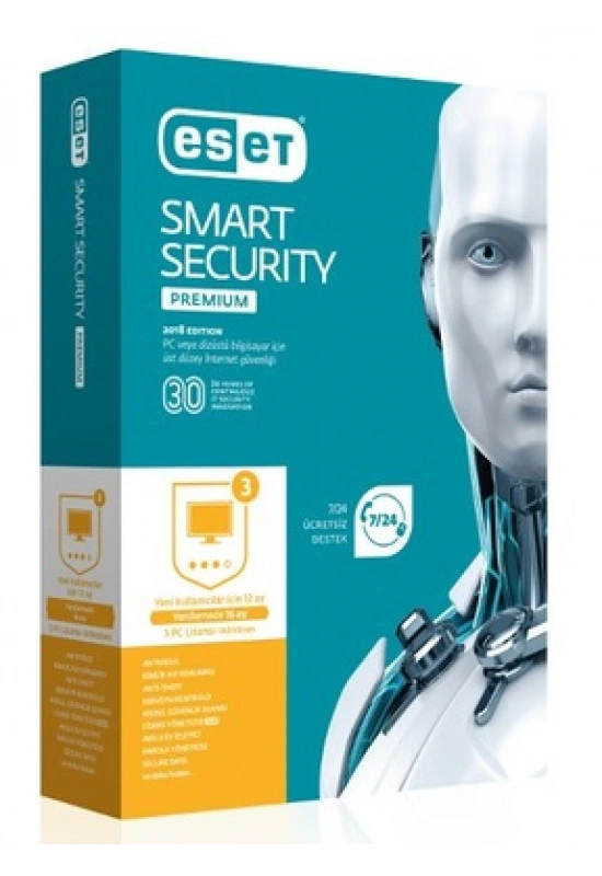 NOD32 ESET SMART SECURITY PREMIUM 1 KULLANICI 1YIL