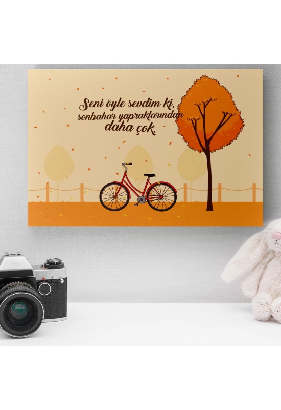 Romantik Tasarımlı Mini Kanvas Tablo - No14