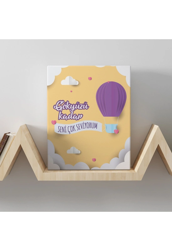 Romantik Tasarımlı Mini Kanvas Tablo - No19