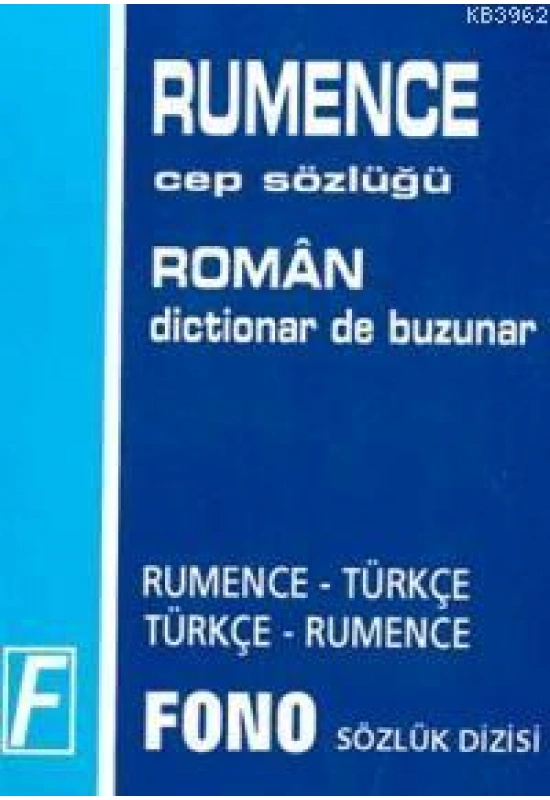 Rumence Cep Sözlüğü; Rumence-Türkçe  Türkçe-Rumence