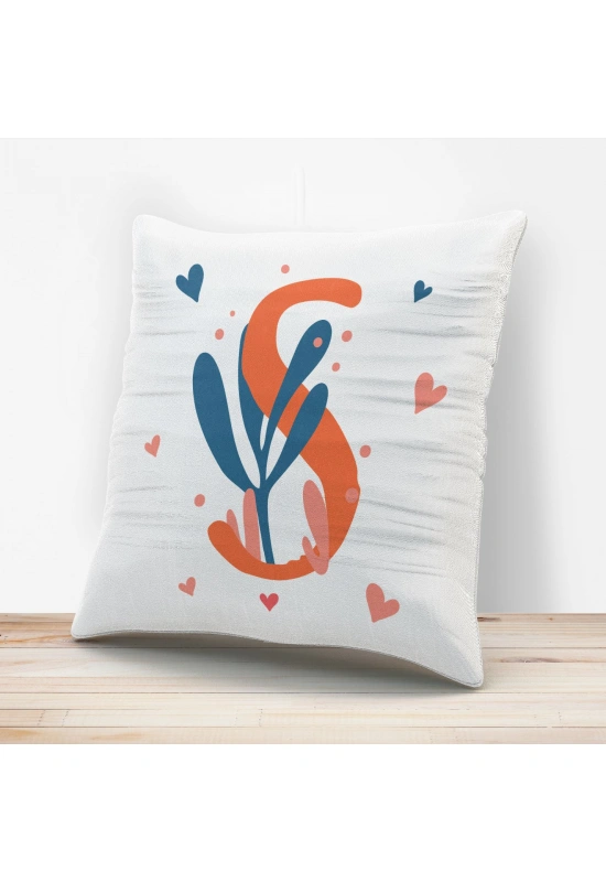 S Harfi Tasarımlı Yastık Kılıfı