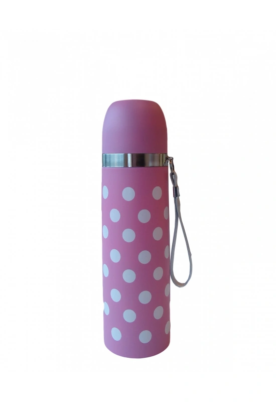 Sema Baby Puantiyeli Bebek Termosu 500 ml - Pembe