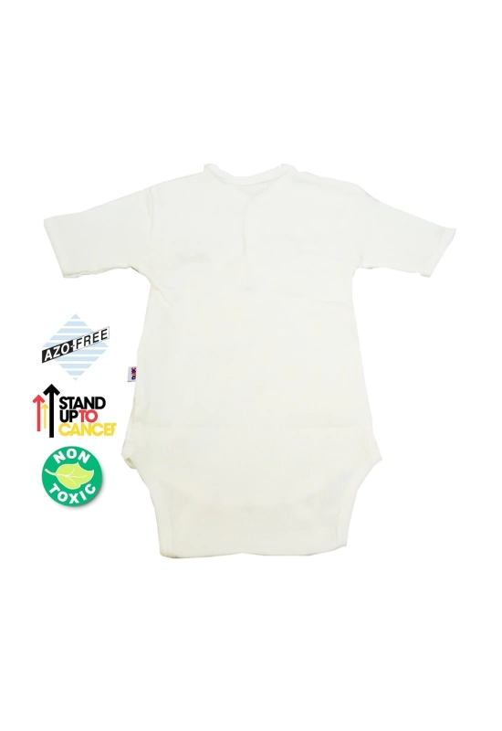 Sema Baby Yarım Kol Kaşkorse Badi (Body) - Ekru 0-6 Ay