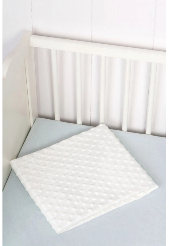 Sema Bebe Fluffy Battaniye (Kabartma Desenli) - Ekru