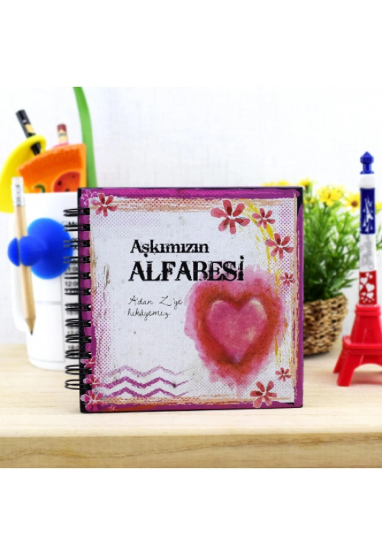 Sevgililere Romantik Aşkımızın Alfabesi Kitabı