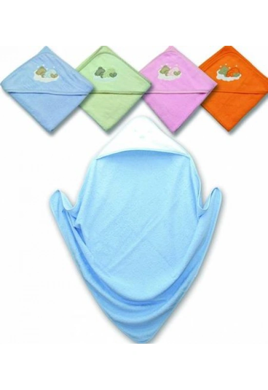 Sevi Bebe Başlıklı Kare Havlu - 90x90cm