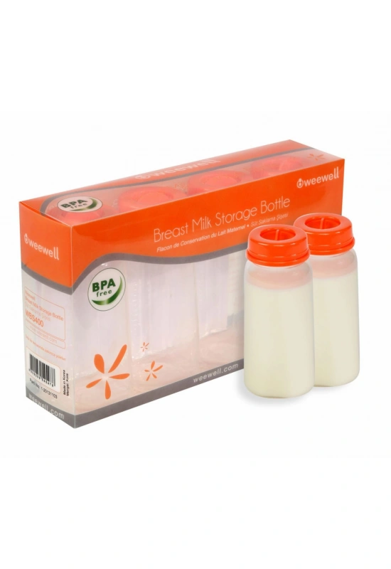 Weewell Süt Saklama Şişesi 4lü - WBS400