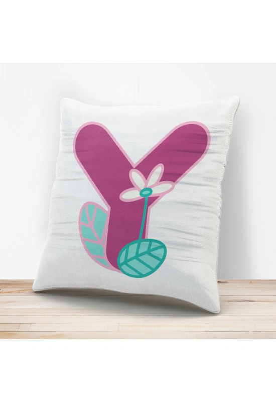 Y Harfi Tasarımlı Yastık Kılıfı