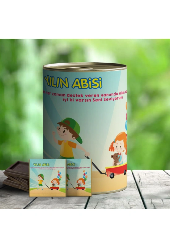 Yılın Abisi Sürpriz Çikolata Hediye Konservesi