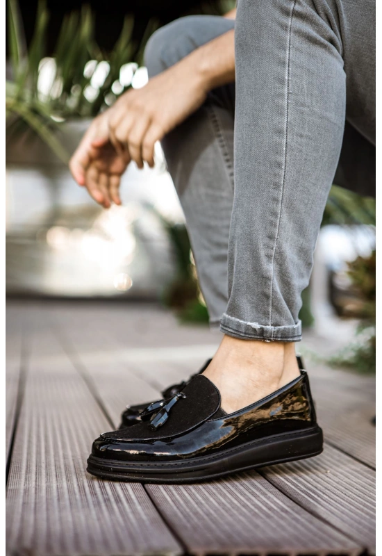 CH002 Rugan ST Erkek Ayakkabı SIYAH