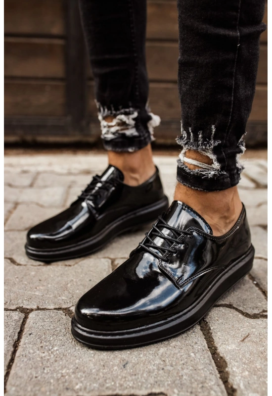 CH003 Rugan ST  Erkek Ayakkabı SIYAH