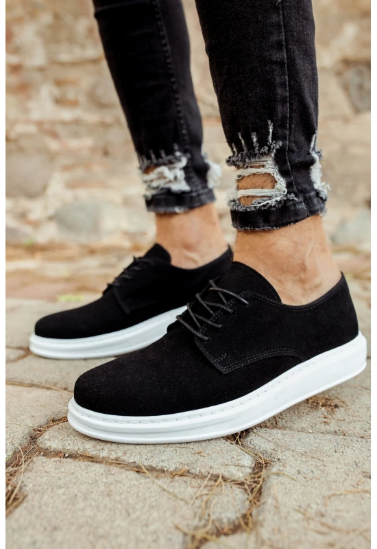 CH003 Süet BT Erkek Ayakkabı SIYAH