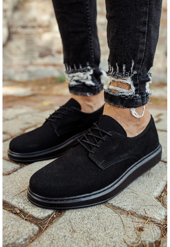 CH003 Süet ST Erkek Ayakkabı SIYAH