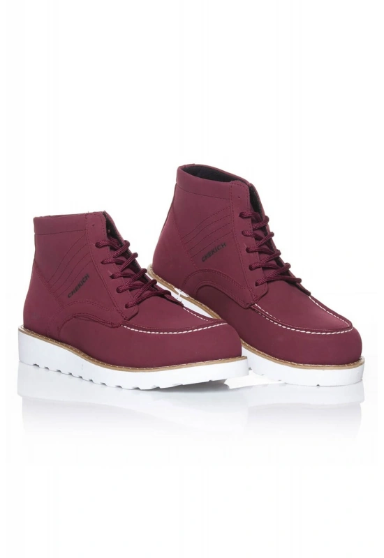 CH047 Süet BT Erkek Bot BORDO