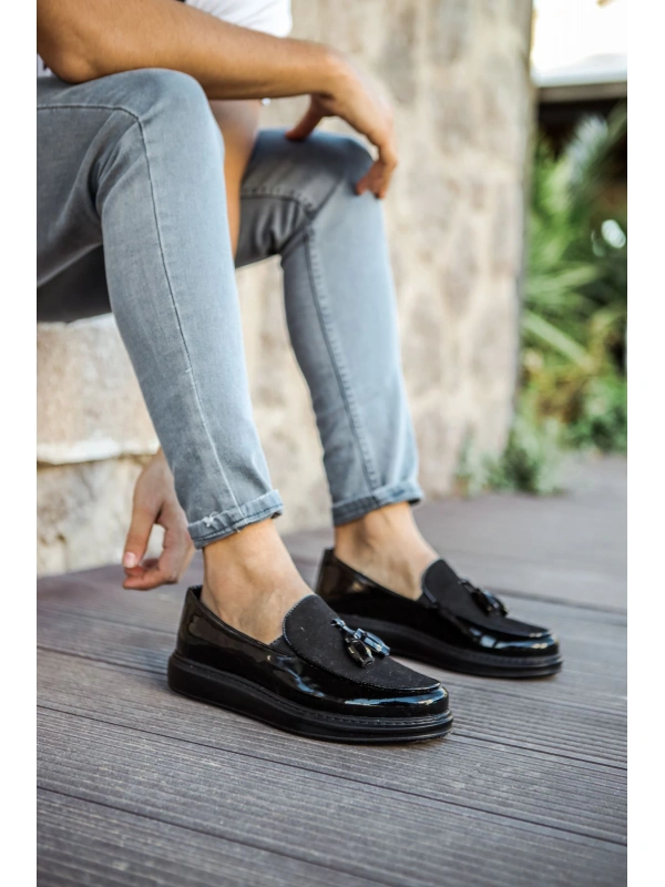 CH002 Rugan ST Erkek Ayakkabı SIYAH