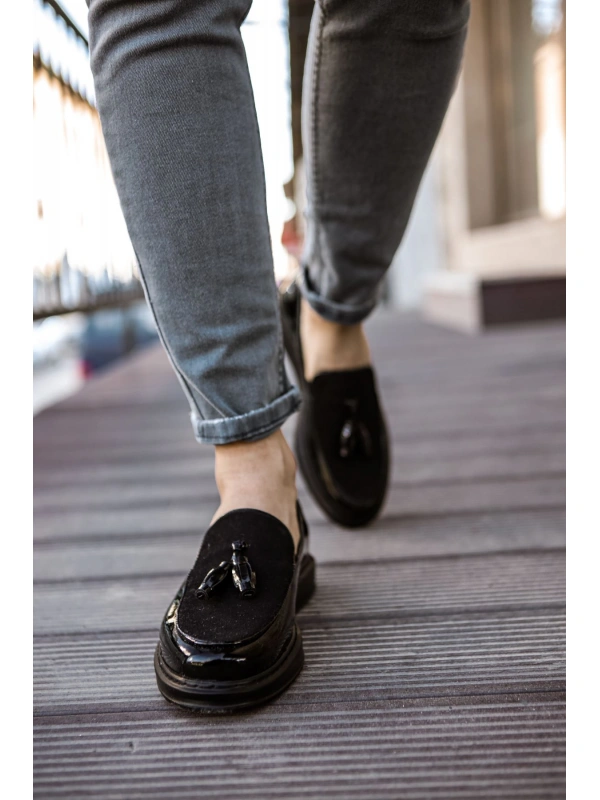 CH002 Rugan ST Erkek Ayakkabı SIYAH