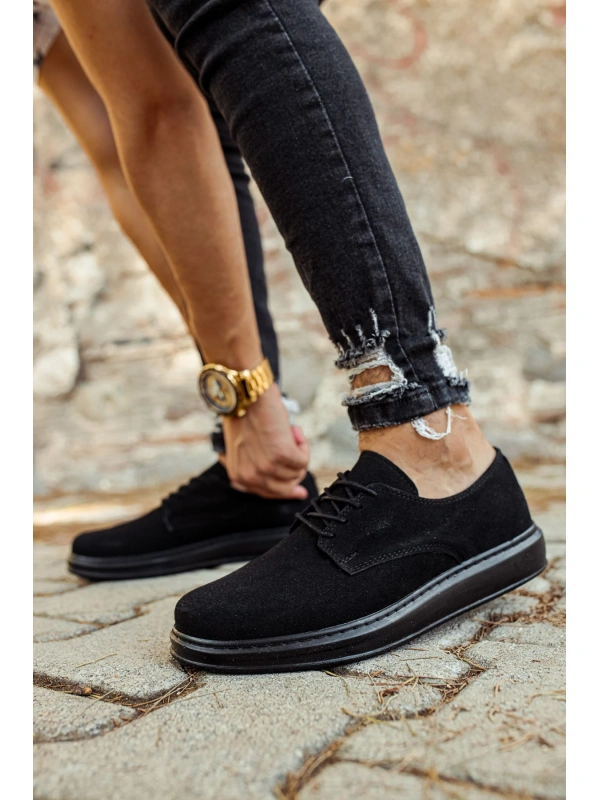 CH003 Süet ST Erkek Ayakkabı SIYAH