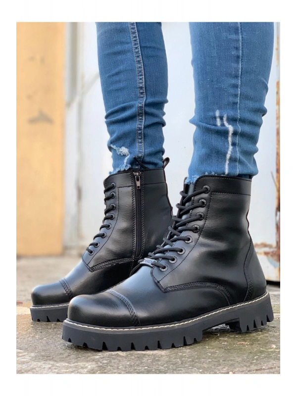 CH009 Cilt ST Erkek Bot SIYAH