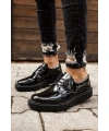 CH001 Rugan Siyah Taban Erkek Ayakkabı SIYAH