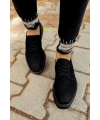 CH001 Süet Siyah Taban Erkek Ayakkabı SIYAH