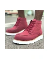 CH047 Süet BT Erkek Bot BORDO