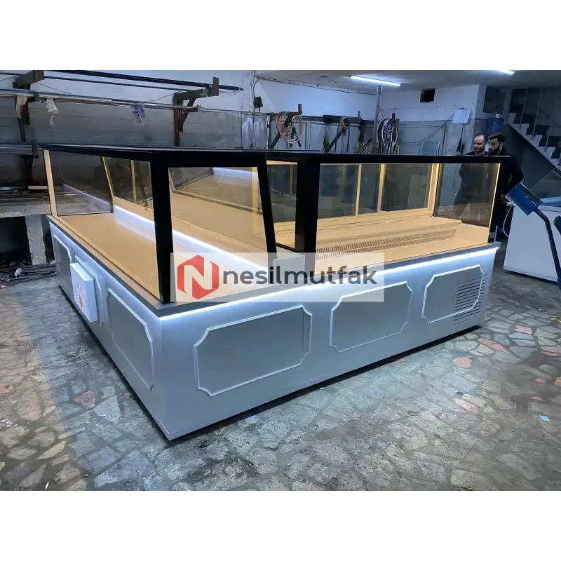 Baklava ve Lokum Tezgahı Beyaz Model