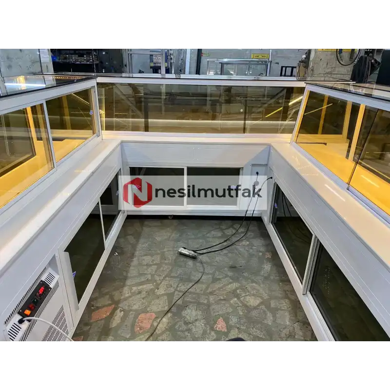 Baklava ve Lokum Tezgahı Beyaz Model