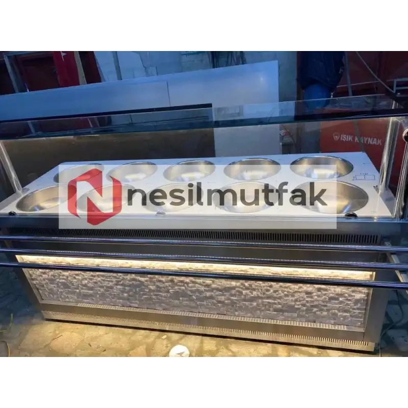Benmari ve Çorbalık Tezgahı Taş Dekorlu