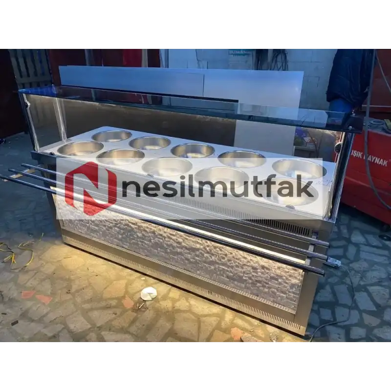 Benmari ve Çorbalık Tezgahı Taş Dekorlu