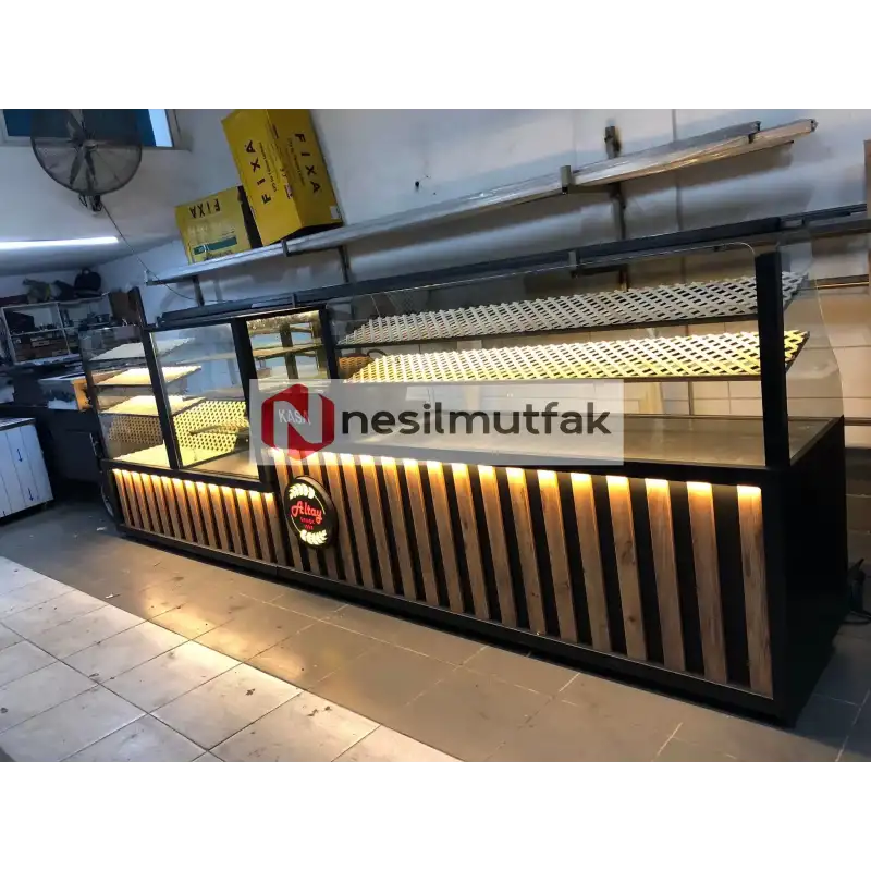 Böreklik Baklava ve Ekmeklik Tezgahı Ahşap Model
