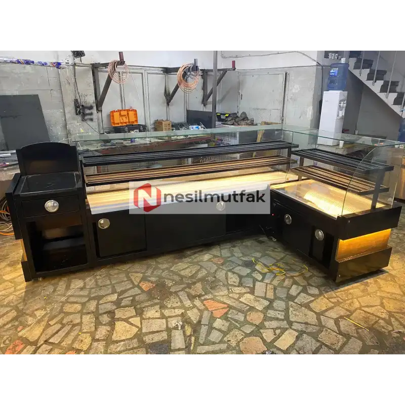 Böreklik ve Baklava Tezgahı Ahşap Dekor Model