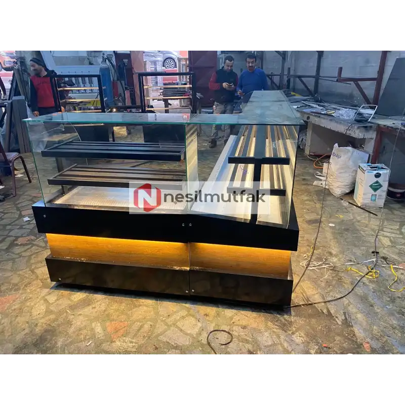 Böreklik ve Baklava Tezgahı Ahşap Dekor Model