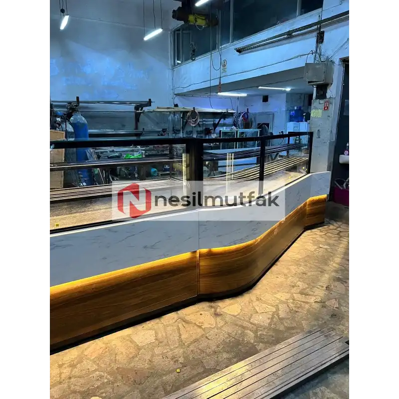Böreklik ve Baklava Tezgahı Ahşap Özel Model
