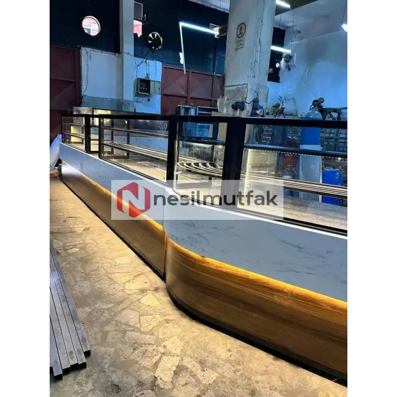 Böreklik ve Baklava Tezgahı Ahşap Özel Model