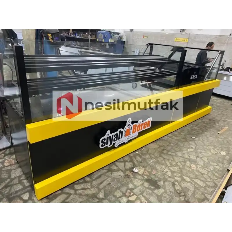 Böreklik ve Baklava Tezgahı Sarı Dekor Model