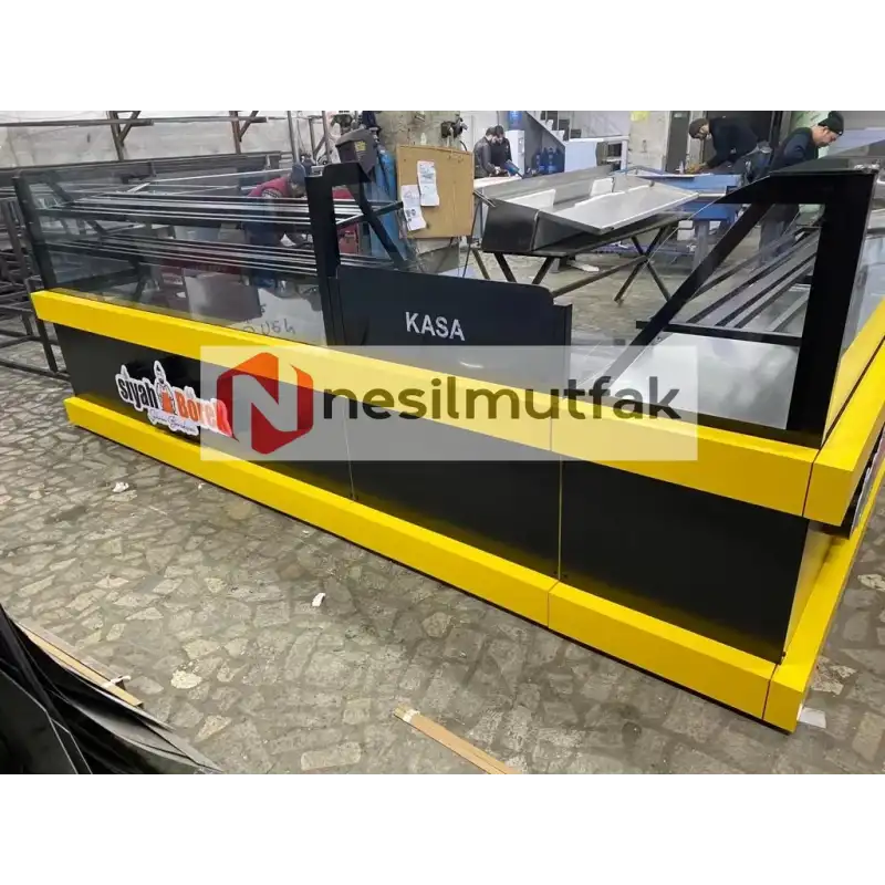 Böreklik ve Baklava Tezgahı Sarı Dekor Model