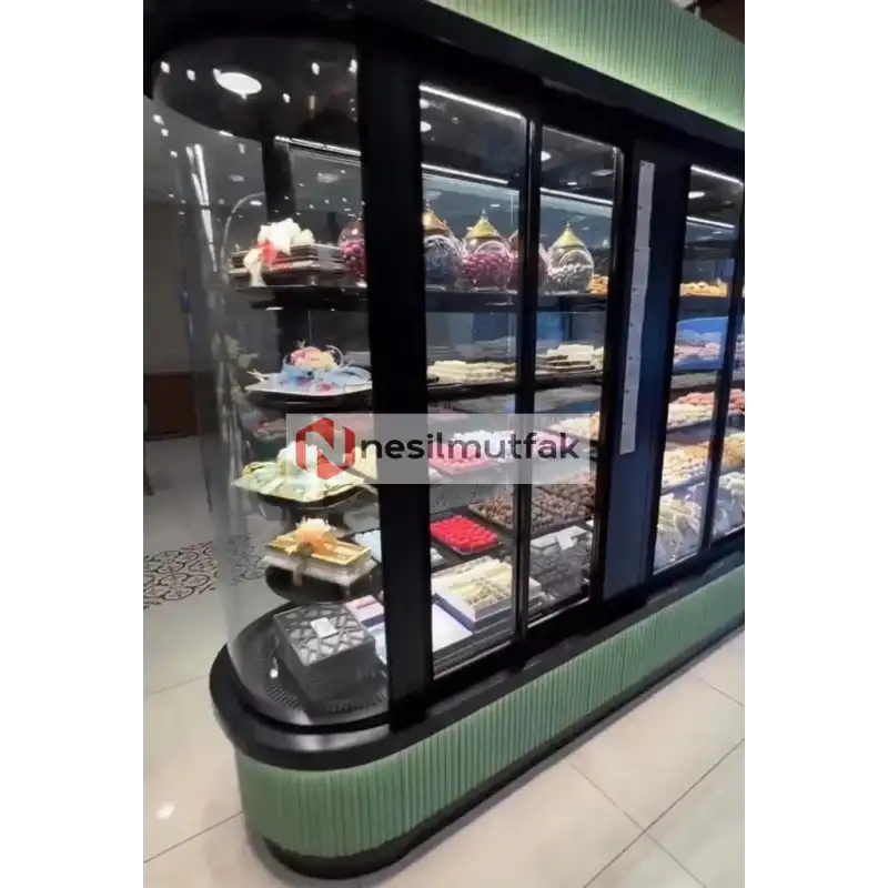 Dik Cephe Pasta Teşhir Dolabı