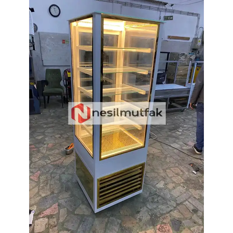 Dik Pasta Dolabı Gold Model