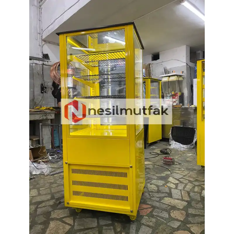 Dik Pasta Dolabı Sarı Model