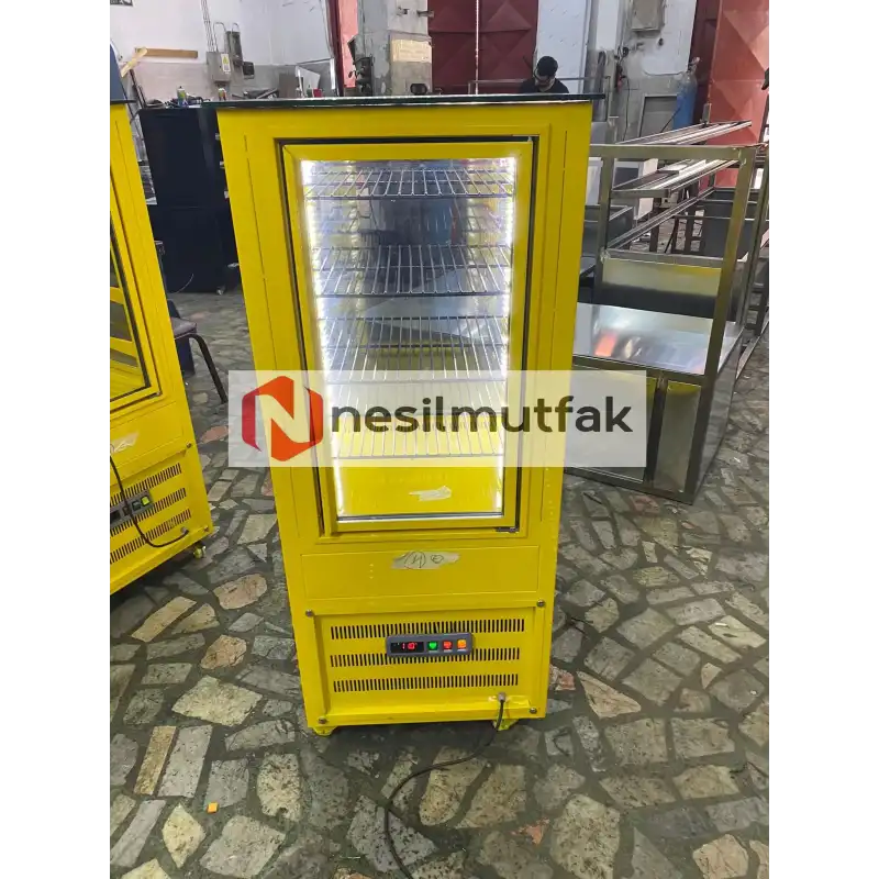 Dik Pasta Dolabı Sarı Model