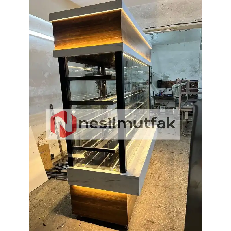 Dik Pasta Tatlı Teşhir Dolabı