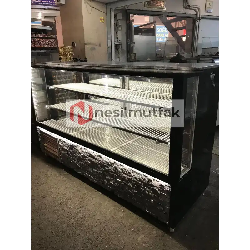 Kebap Dolabı Beyaz Taş Model
