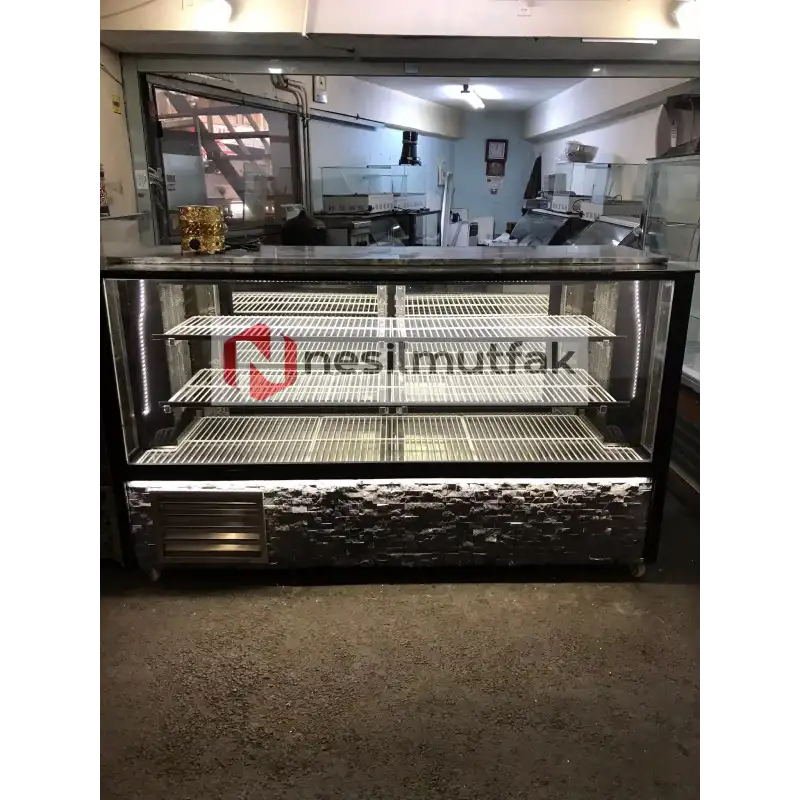 Kebap Dolabı Beyaz Taş Model