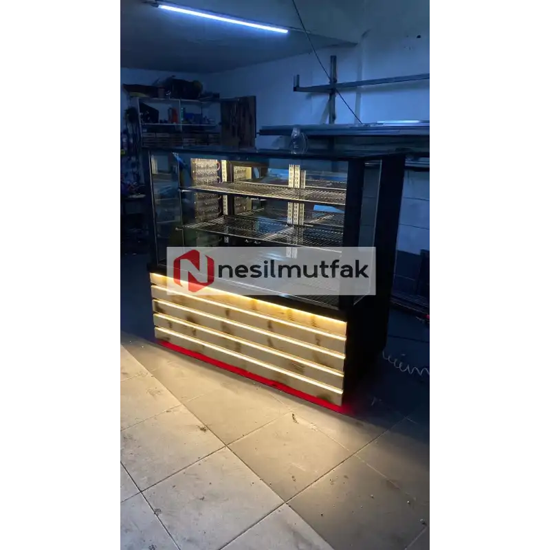Kebap ve Meze Dolabı Ahşap Model