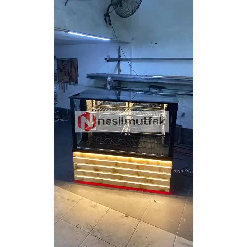 Kebap ve Meze Dolabı Ahşap Model